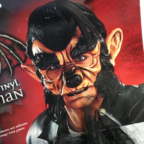 Hell Riders Wolf Man Half Mask Vtg NWT – NOS - Picture 3 of 10